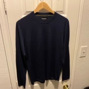 Mens Bonobos Navy Sweater Light Weight Medium